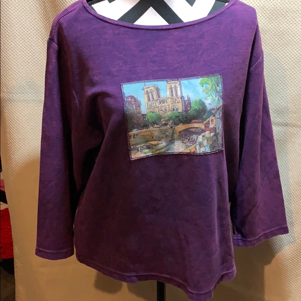 Michael Leu Collection tee shirt Purple small